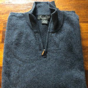 100% CASHMERE MEN'S GRAY BLOOMINGDALE'S - SIZE XL